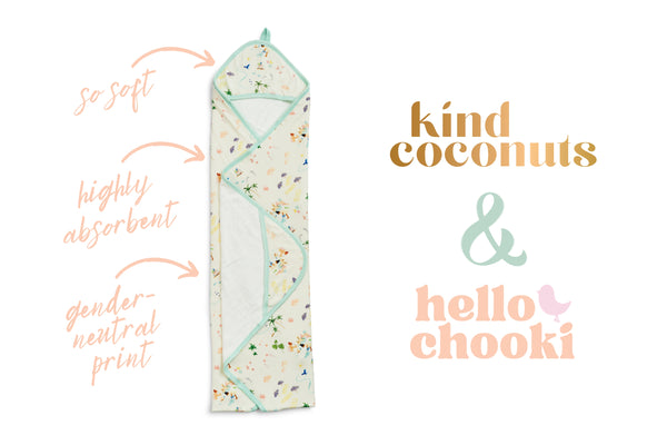 Baby Hooded Towel - Kind Coconuts X Hello Chooki